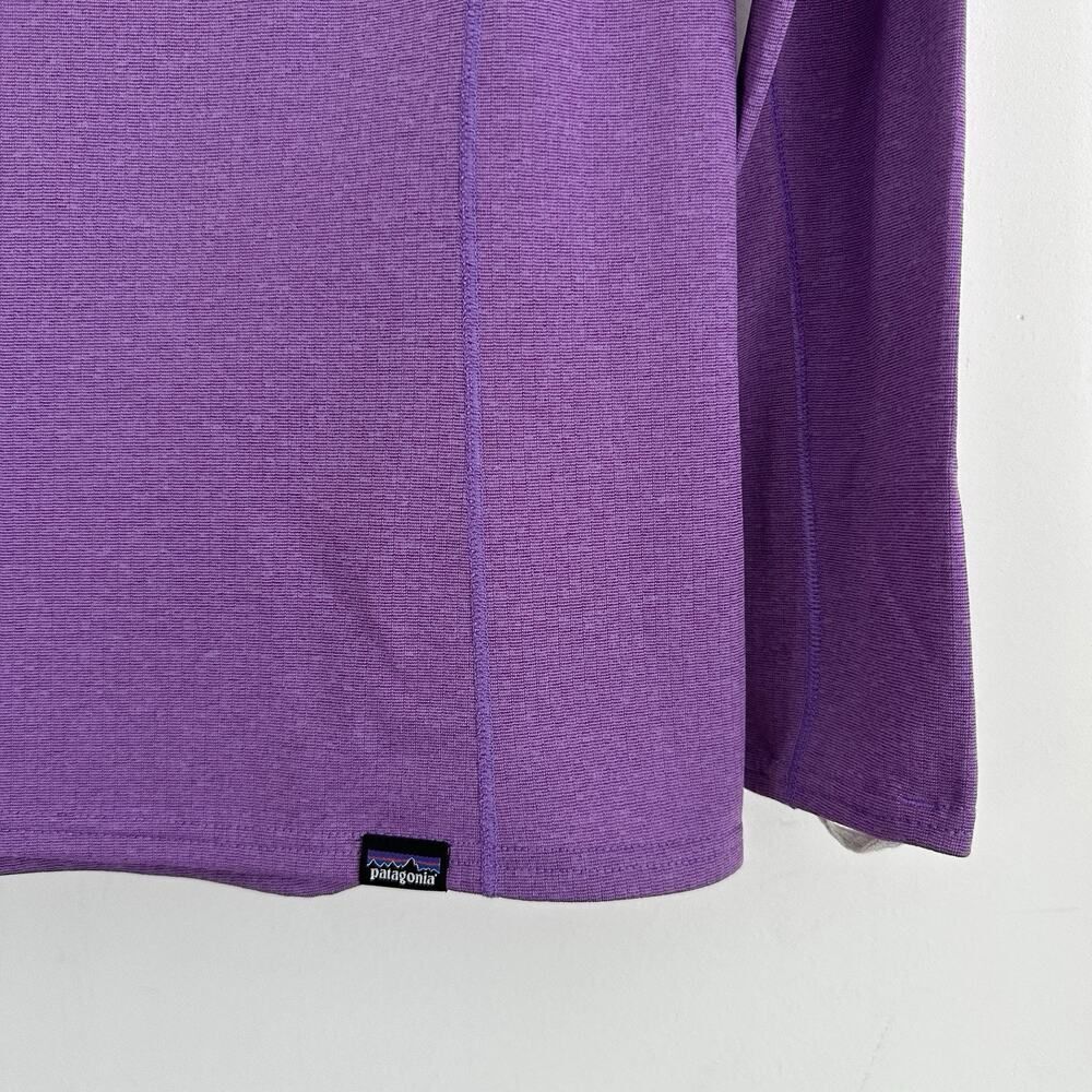 Patagonia Baselayer Top Womens XS Purple Capilene Thermal Mid Weight Crew - Picture 6 of 11